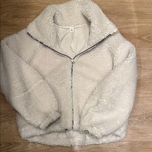 Lululemon Athletica Cream Sherpa Jacket